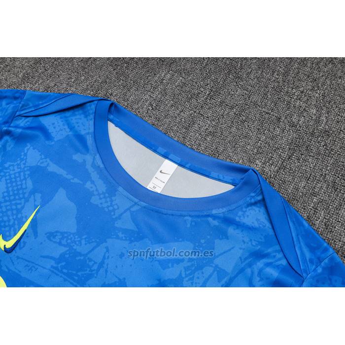 Chandal del Barcelona Manga Corta 2024-2025 Azul - Pantalon Corto